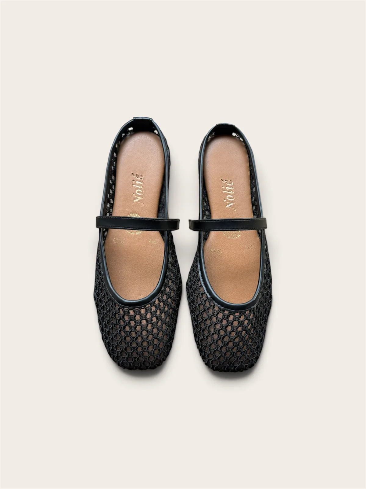 Giza Backless ballerina Negro